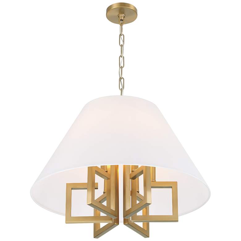 Image 4 Libby Langdon for Crystorama Westwood 6 Light Vibrant Gold Chandelier more views
