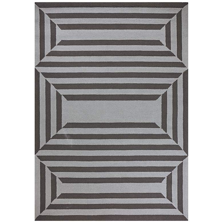 Image 1 Libby Langdon Hamptons 5220 5'x7' Charcoal Emerson Area Rug