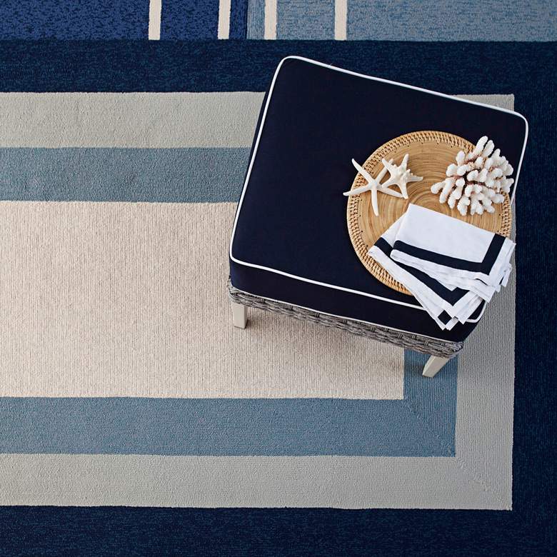 Image 1 Libby Langdon Hamptons 5229 5'x7' Navy Highview Area Rug