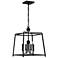 Libby Langdon Sylvan 4 Light Black Forged Mini Chandelier - NO SHADE