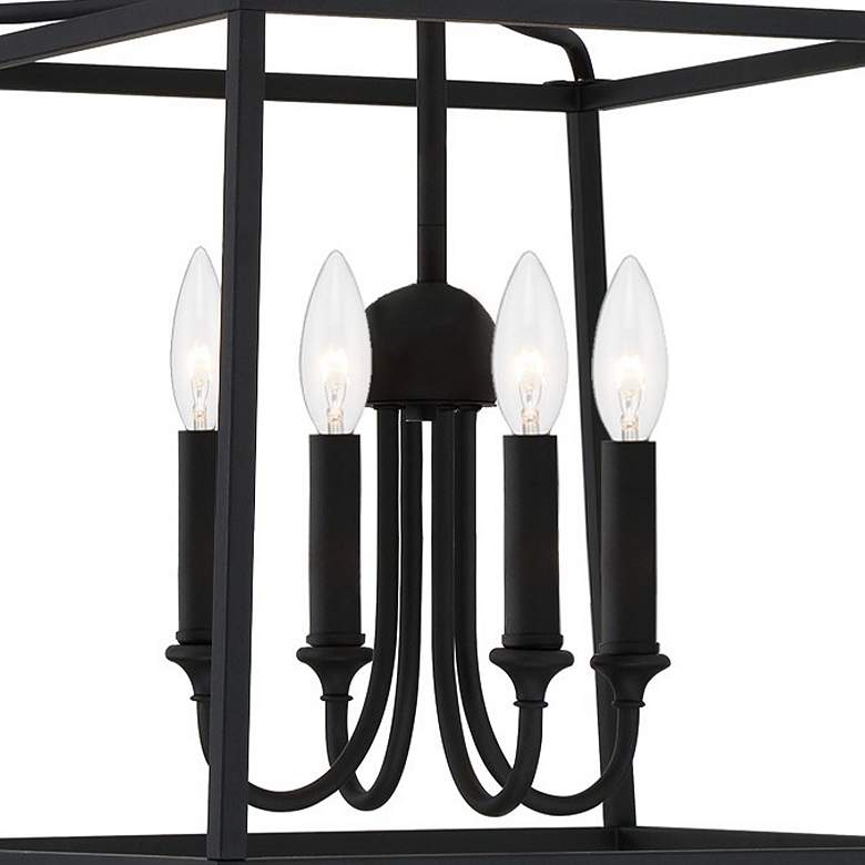 Image 3 Libby Langdon Sylvan 4 Light Black Forged Mini Chandelier - NO SHADE more views