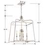 2_Libby Langdon Sylvan 4 Light Polished Nickel Chandelier - NO SHADE more views
