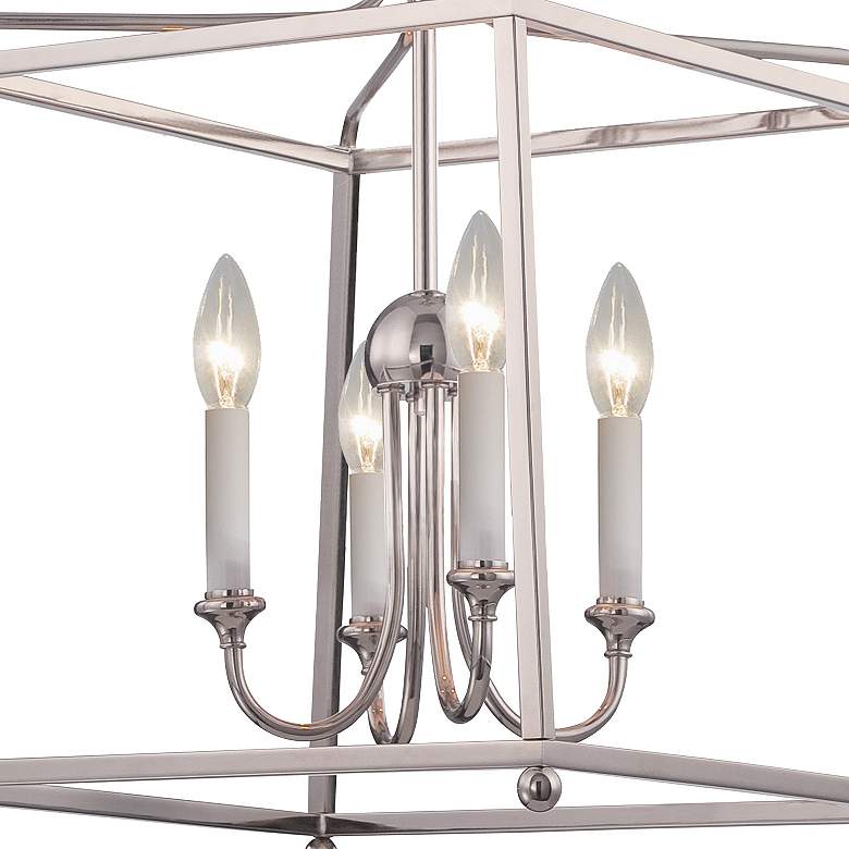 Image 3 Libby Langdon Sylvan 4 Light Polished Nickel Mini Chandelier - NO SHADE more views