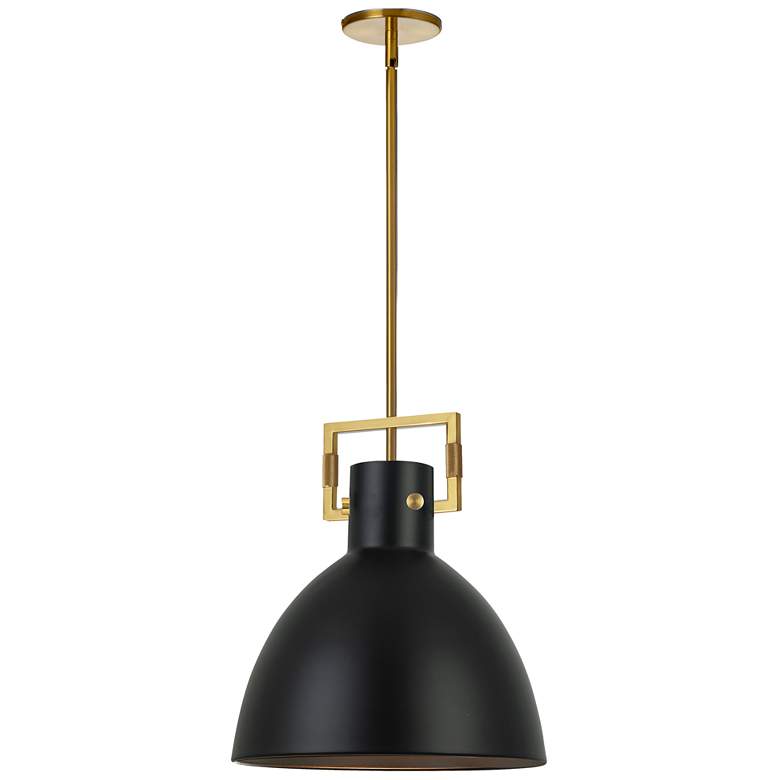 Image 2 Liberty 13.75" Wide Aged Brass Pendant