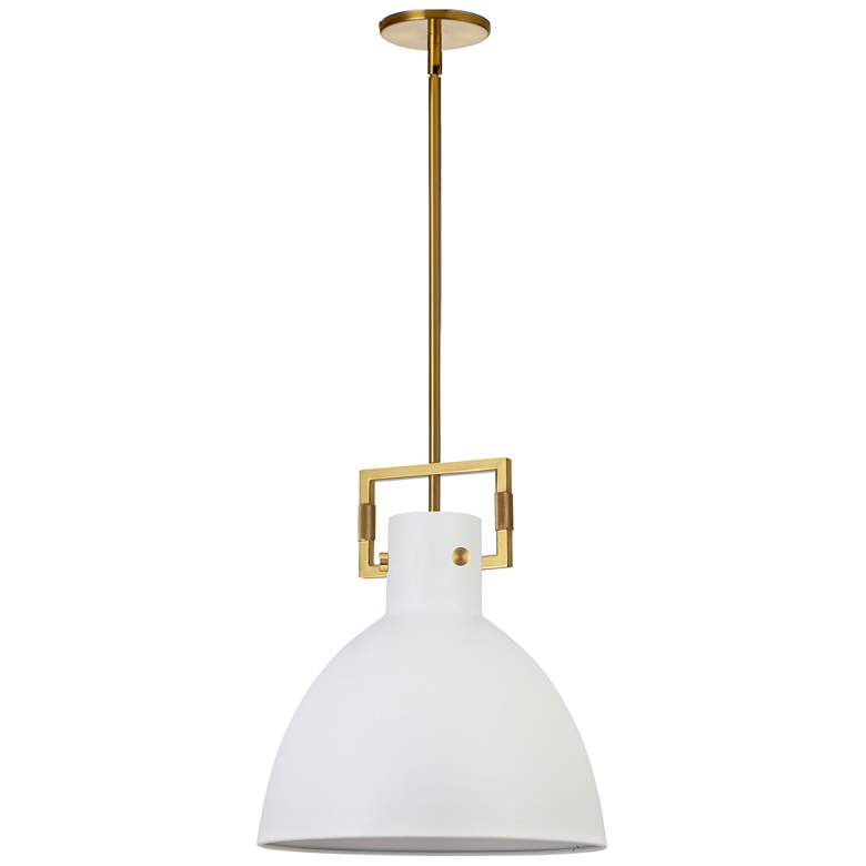 Image 1 Liberty 13.75" Wide Aged Brass Pendant