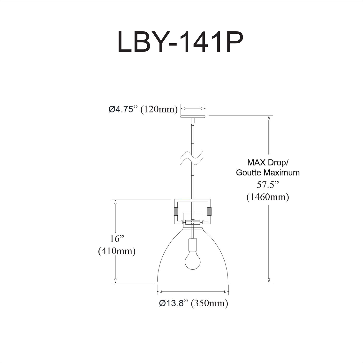 Image 4 Liberty 13.75" Wide Matte Black Pendant more views