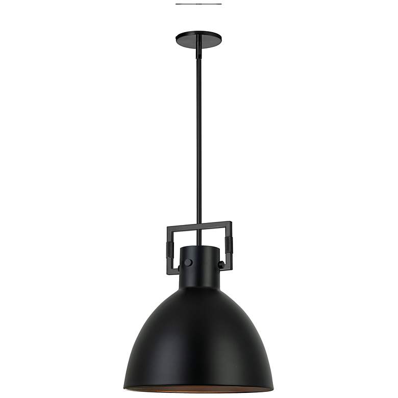 Image 2 Liberty 13 3/4" Wide Matte Black Pendant Light