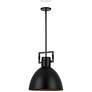 2_Liberty 13 3/4" Wide Matte Black Pendant Light
