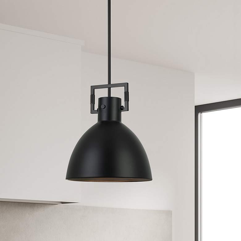 Image 3 Liberty 13 3/4" Wide Matte Black Pendant Light more views