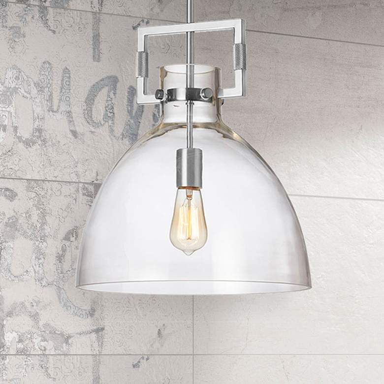 Image 2 Liberty 13 3/4" Wide Polished Chrome Dome Pendant Light