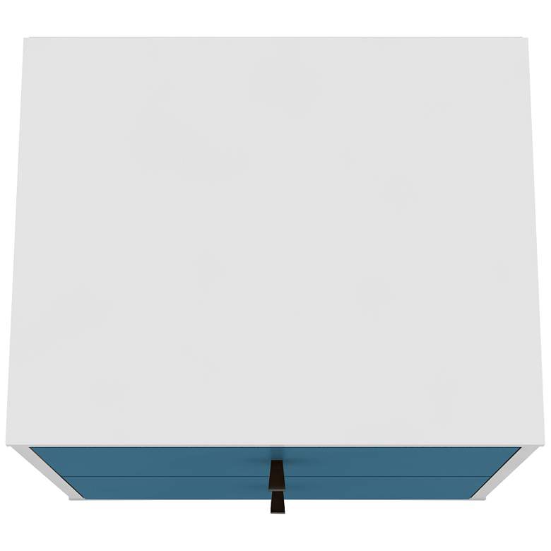 Image 5 Liberty 17 3/4" Wide Aqua Blue 2-Drawer Modern Nightstand more views