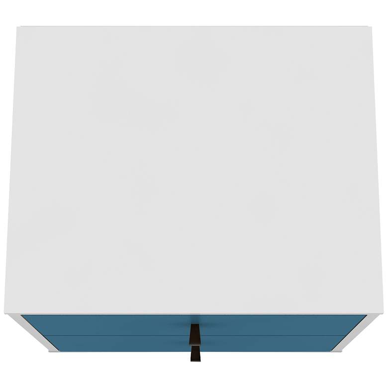 Image 4 Liberty 17 3/4" Wide Aqua Blue 2-Drawer Modern Nightstands Set of 2 more views
