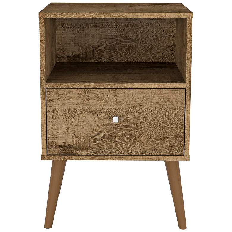Image 1 Liberty 17 3/4" Wide Rustic Brown 1-Drawer Wood Nightstand