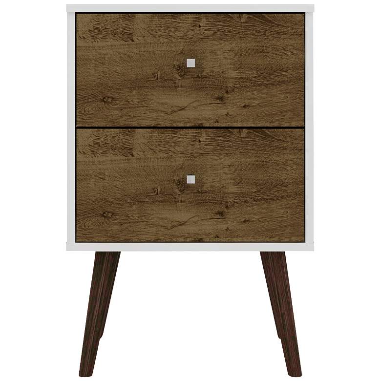 Image 5 Liberty 17 3/4" Wide Rustic Wood 2-Drawer Modern Nightstands Set of 2 more views