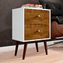 Liberty 17 3/4" Wide Rustic Wood 2-Drawer Modern Nightstands Set of 2