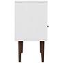 Liberty 17 3/4" Wide Rustic Wood and White Modern Nightstand