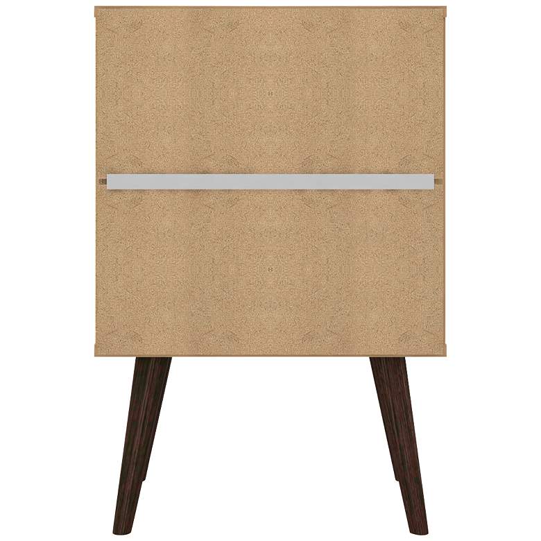 Image 7 Liberty 17 3/4" Wide Rustic Wood and White Modern Nightstand more views