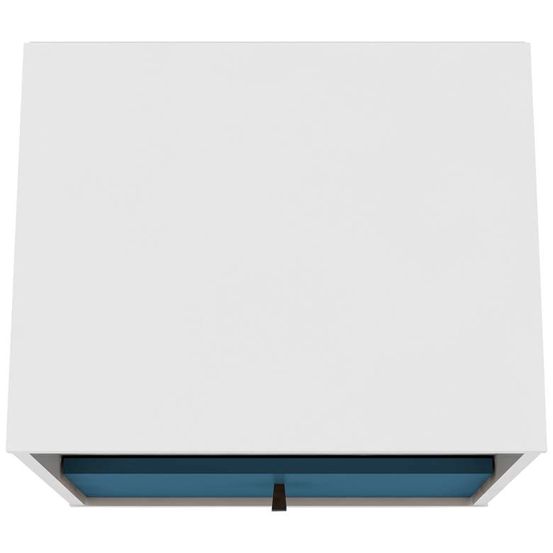 Image 4 Liberty 17 3/4" Wide White and Aqua Blue Modern Nightstands Set of 2 more views