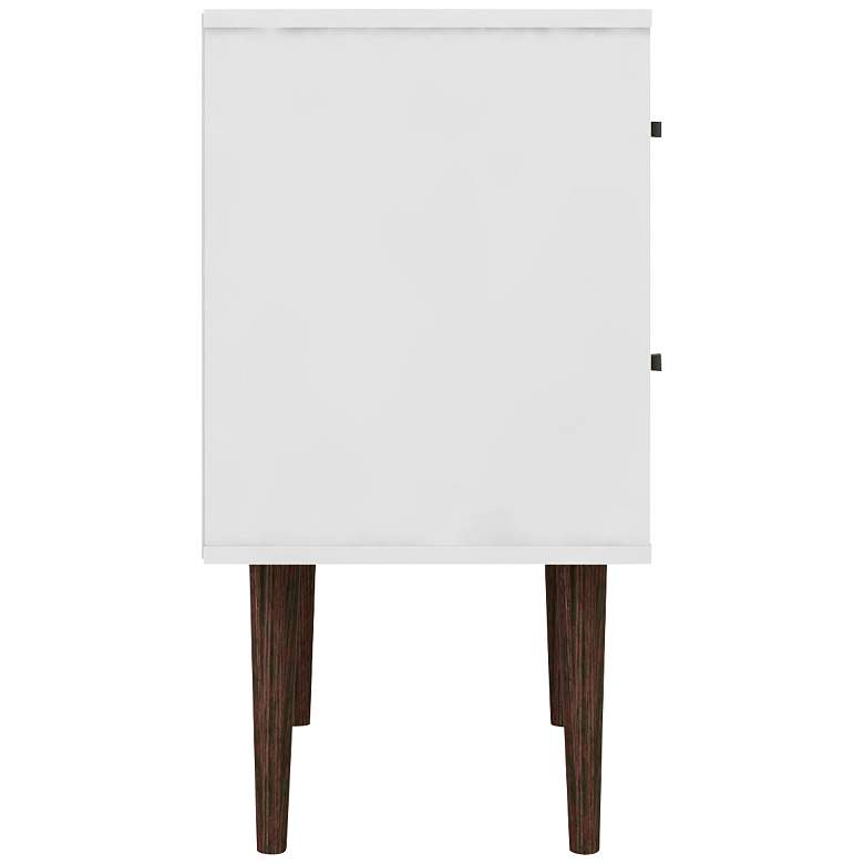 Image 4 Liberty 17 3/4" Wide White Gloss 2-Drawer Modern Nightstand more views