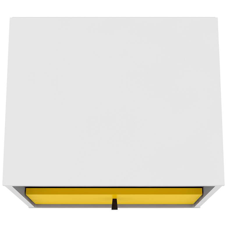 Image 5 Liberty 17 3/4" Wide White-Yellow Modern Nightstand more views