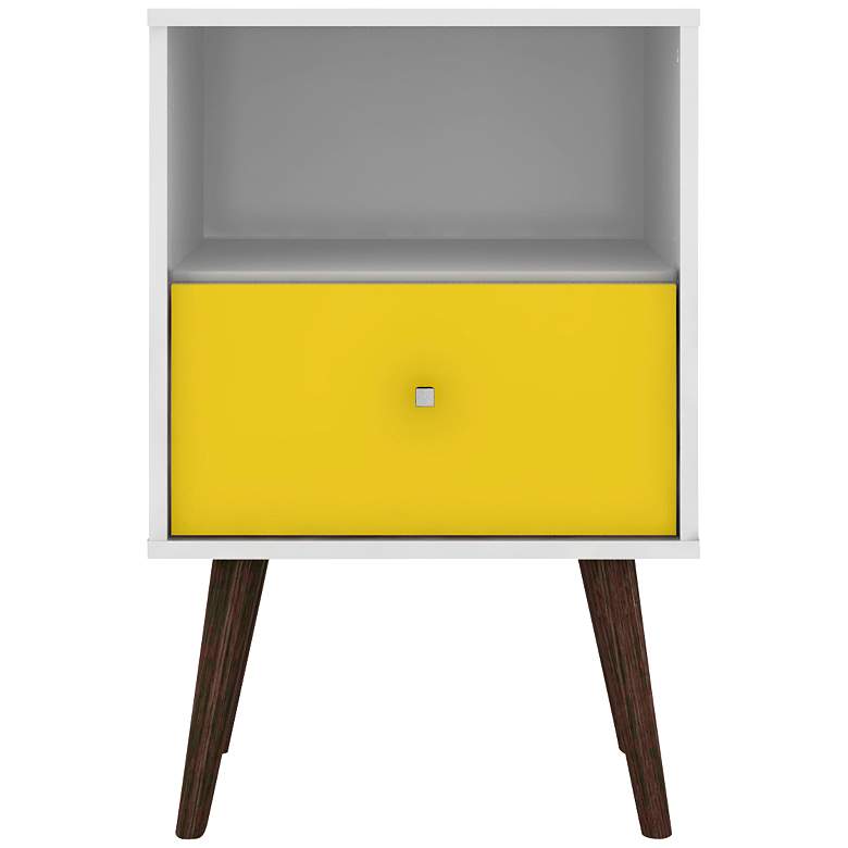 Image 5 Liberty 17 3/4" Wide White-Yellow Modern Nightstands Set of 2 more views