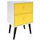 Liberty 17 3/4" Wide Yellow 2-Drawer Modern Nightstand