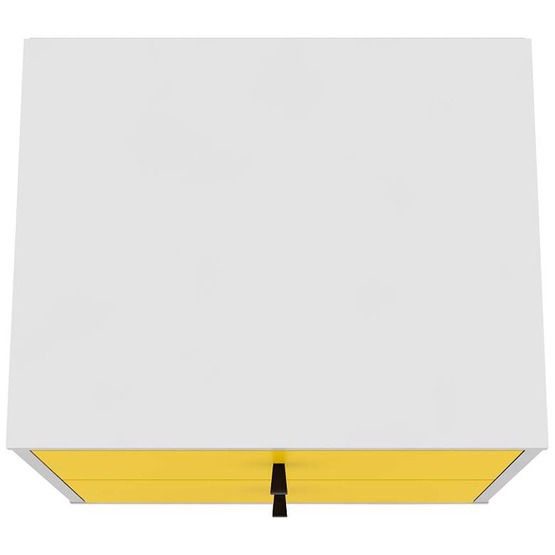 Image 5 Liberty 17 3/4" Wide Yellow 2-Drawer Modern Nightstand more views