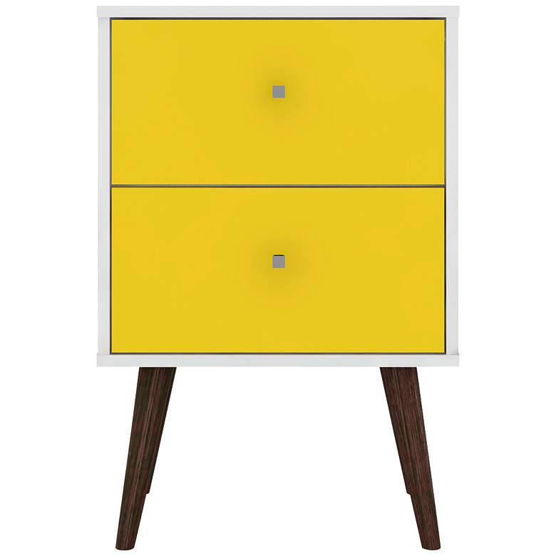 Image 6 Liberty 17 3/4 inch Wide Yellow 2-Drawer Modern Nightstand more views