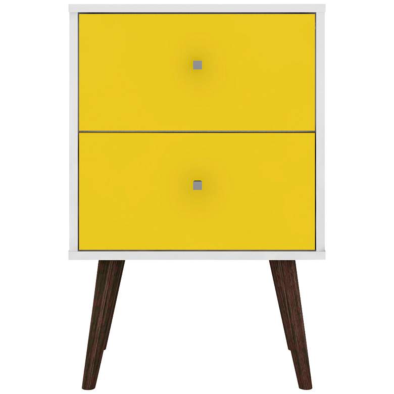 Image 6 Liberty 17 3/4" Wide Yellow 2-Drawer Modern Nightstand more views