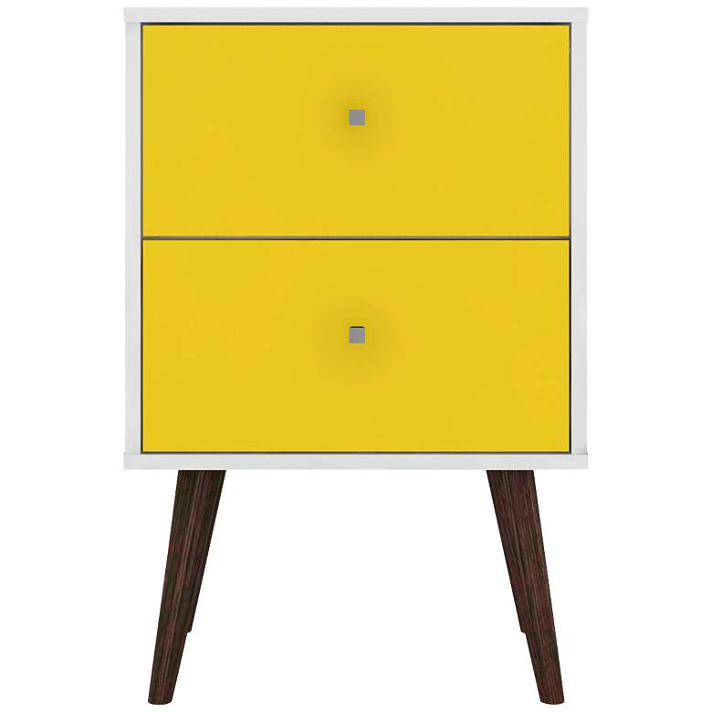 Image 5 Liberty 17 3/4 inch Wide Yellow 2-Drawer Modern Nightstands Set of 2 more views