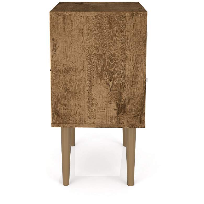 Image 4 Liberty 17 3/4"W Rustic Brown and White 2-Drawer Nightstand more views