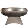 Liberty 24" Wide Natural Steel Fire Pit with Standard Base