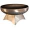 Liberty 30" Wide Natural Steel Fire Pit with Standard Base