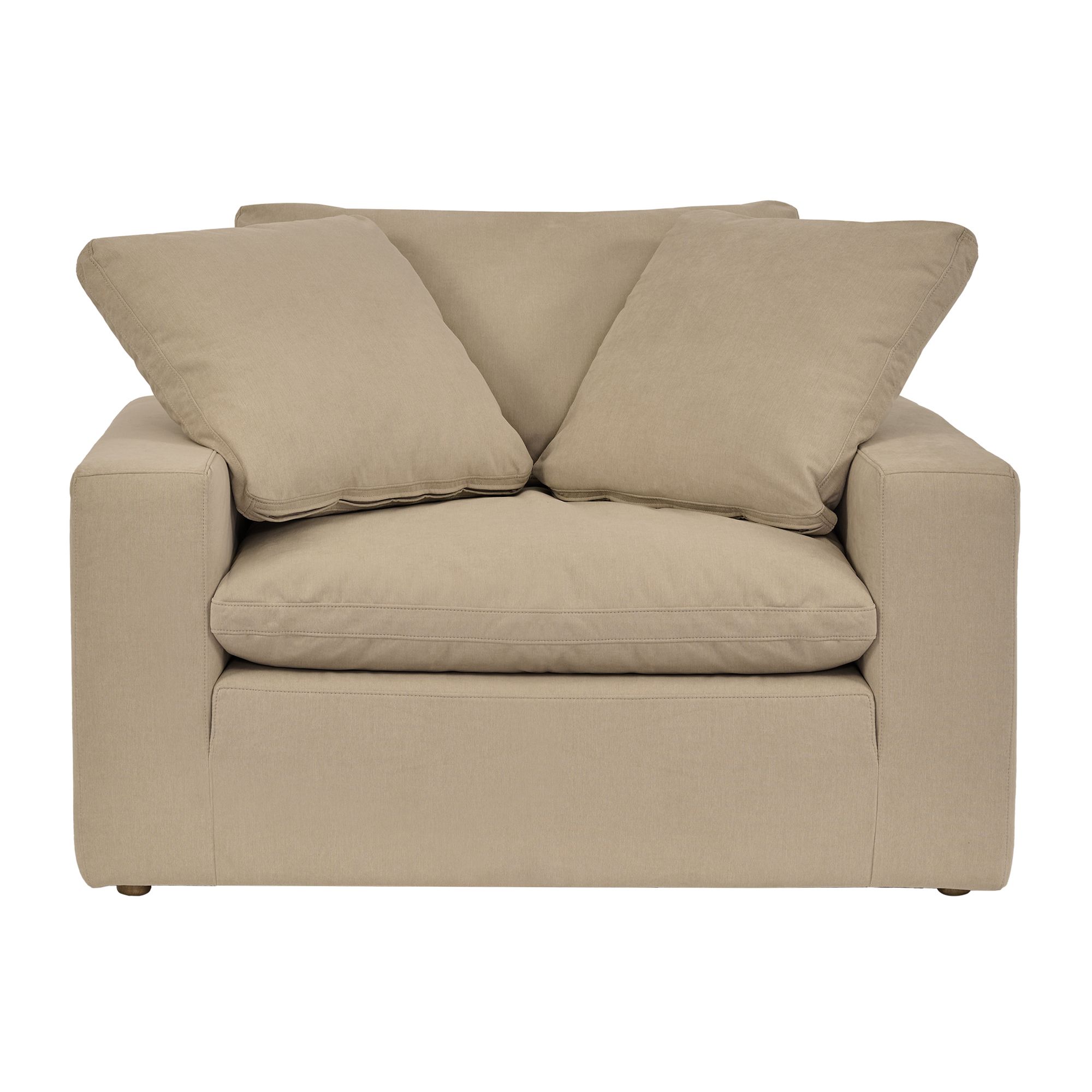 Image 7 Liberty 51.5 in. Wide Accent Chair in Sahara Brown Upholstery, Brown Finish more views