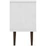 Liberty 53 1/4" White and Rustic Brown Wood 1-Door TV Stand