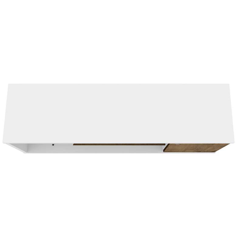 Image 6 Liberty 53 1/4" White and Rustic Brown Wood 1-Door TV Stand more views