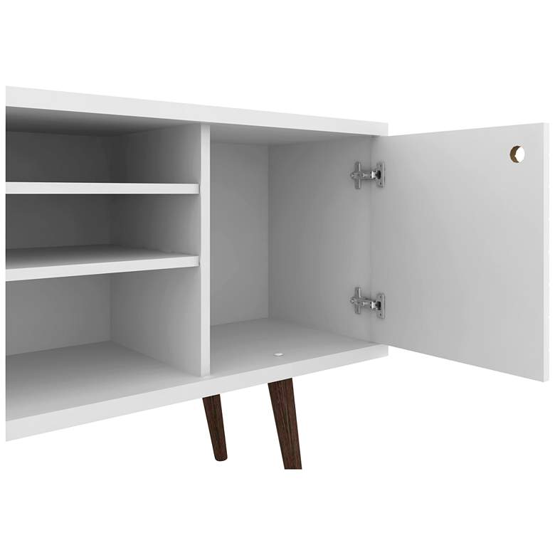 Image 3 Liberty 53 1/4" White Gloss 1-Door TV Stand more views