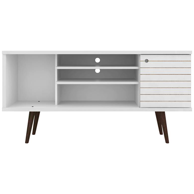 Image 6 Liberty 53 1/4" White Gloss 1-Door TV Stand more views