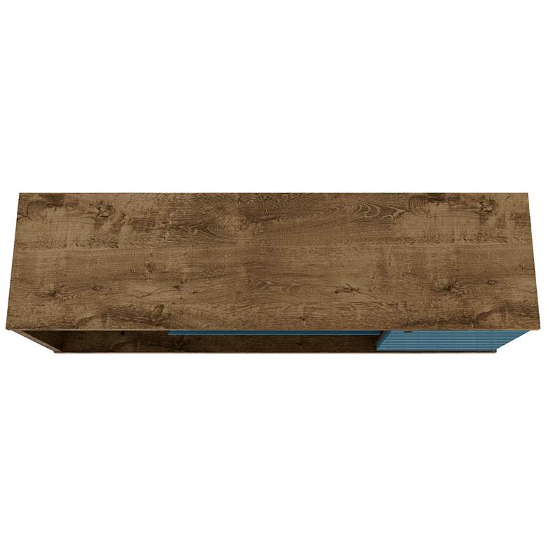 Image 6 Liberty 53 1/4" Wide Wood and Aqua Blue Modern TV Stand more views