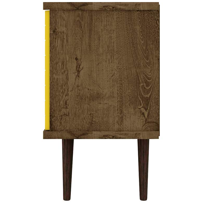 Image 4 Liberty 53 1/4" Yellow and Rustic Brown Wood 1-Door TV Stand more views