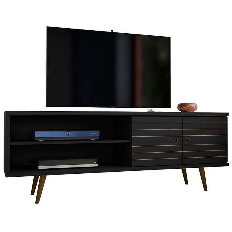 Image 1 Liberty 62.99" Mid-Century Modern TV Stand in Black