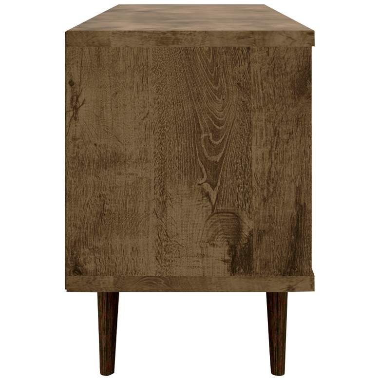 Image 5 Liberty 63" Wide Aqua Blue and Wood 2-Door Modern TV Stand more views