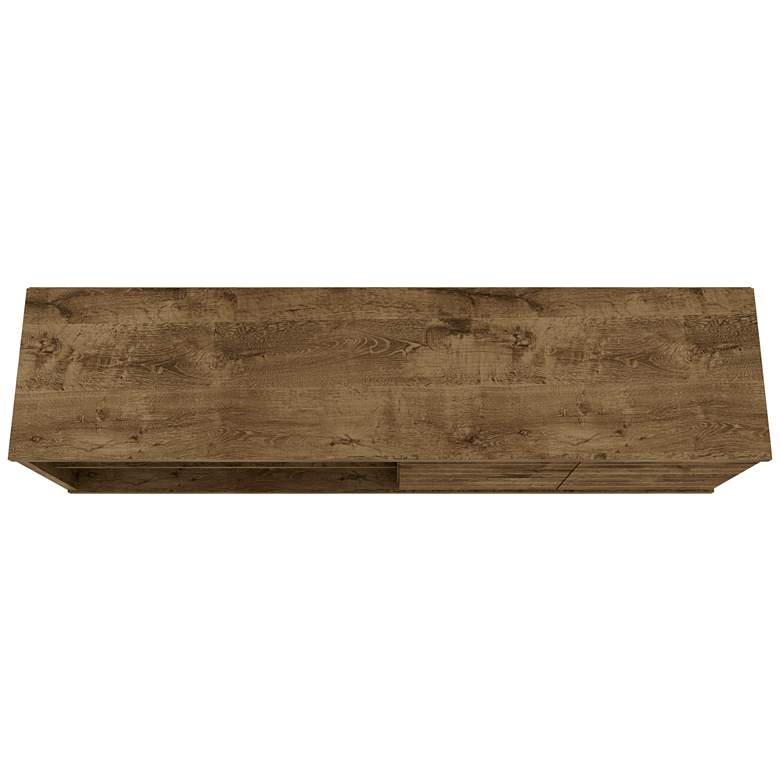Image 5 Liberty 63" Wide Rustic Wood 2-Door Modern TV Stand more views