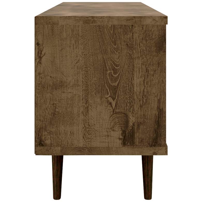 Image 7 Liberty 63" Wide Rustic Wood 2-Door Modern TV Stand more views