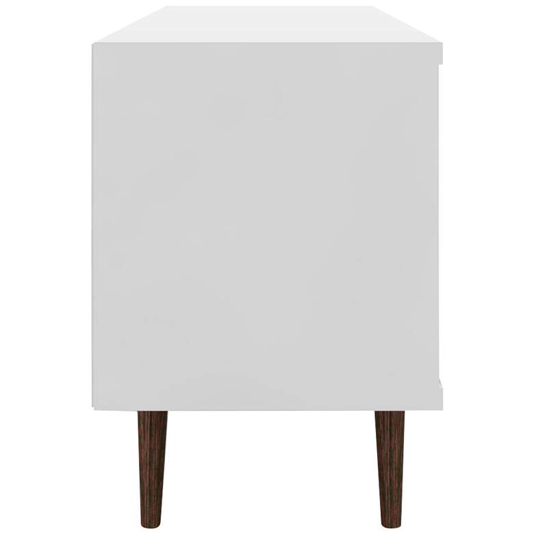 Image 4 Liberty 63" Wide White and Aqua Blue Modern TV Stand more views