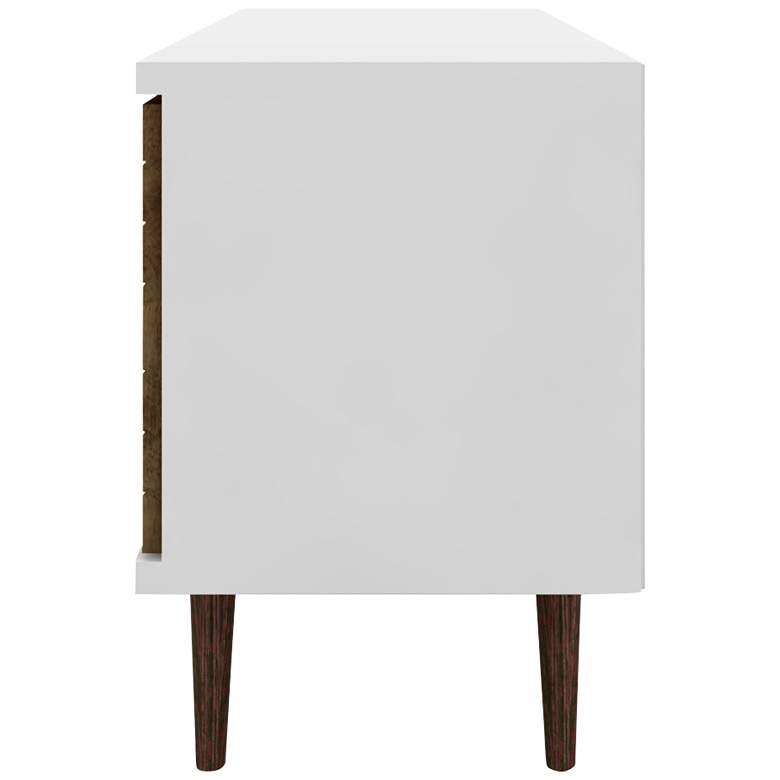 Image 4 Liberty 63 inch Wide White and Rustic Brown Modern TV Stand more views