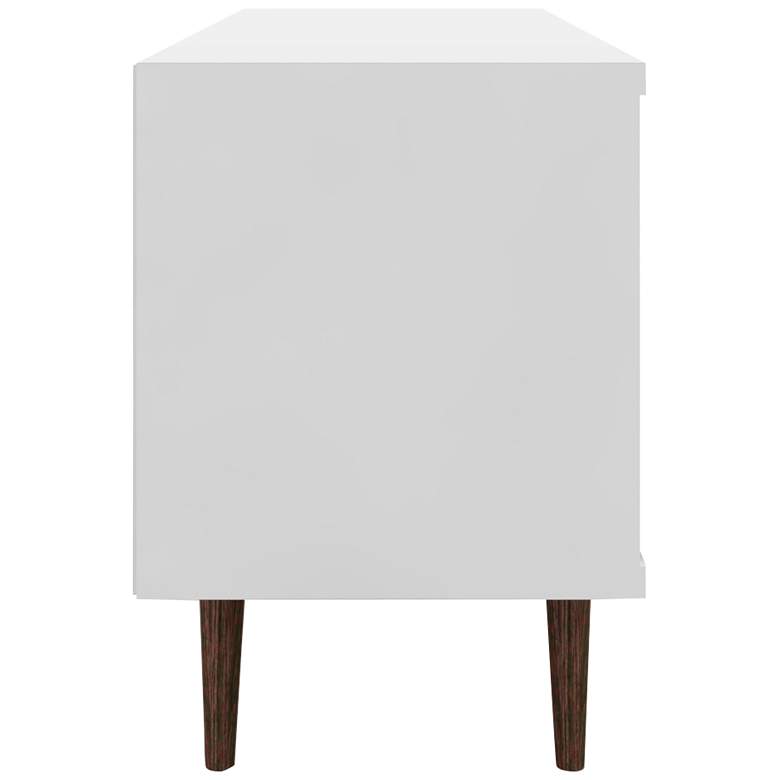 Image 5 Liberty 63" Wide White and Rustic Brown Modern TV Stand more views