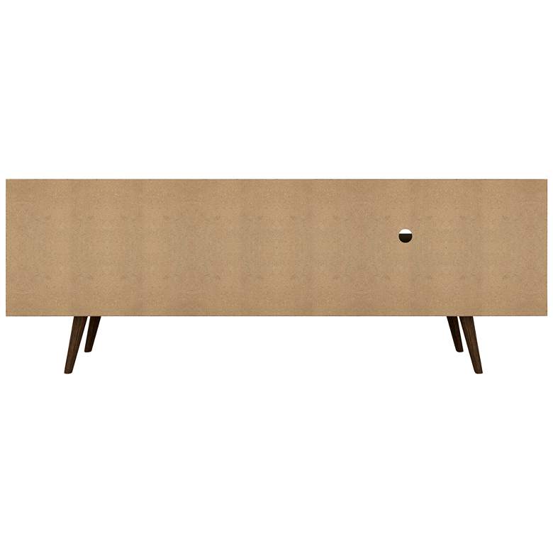 Image 3 Liberty 63" Wide White and Wood 2-Door Modern TV Stand more views