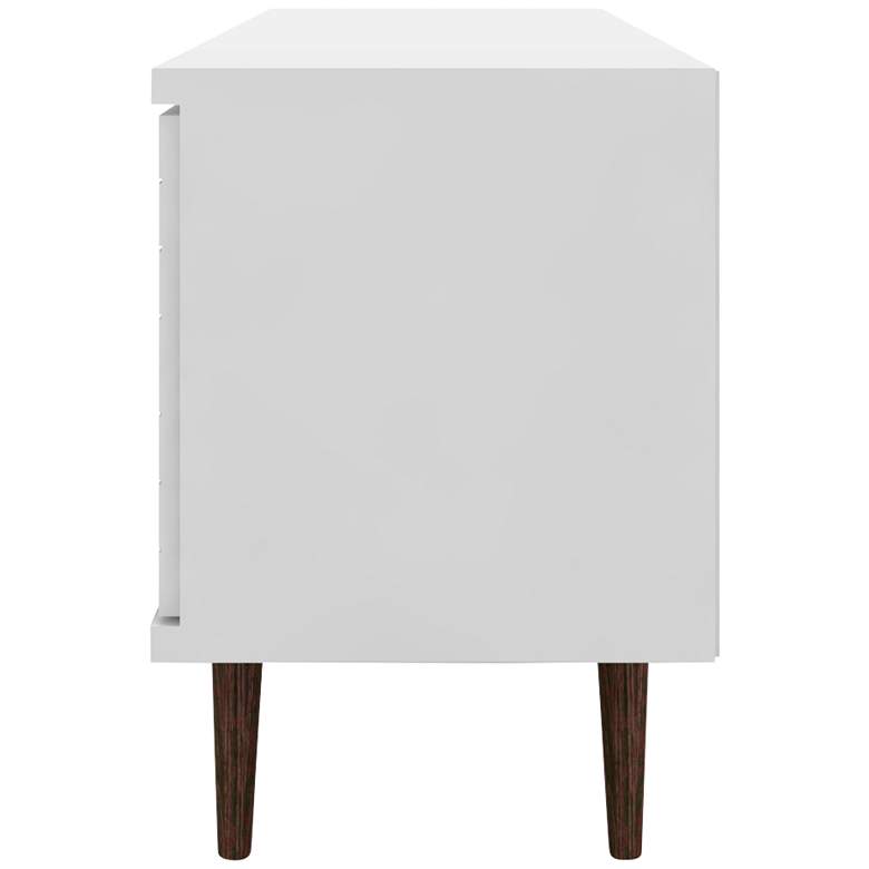 Image 4 Liberty 63" Wide White Gloss Wood Modern TV Stand more views