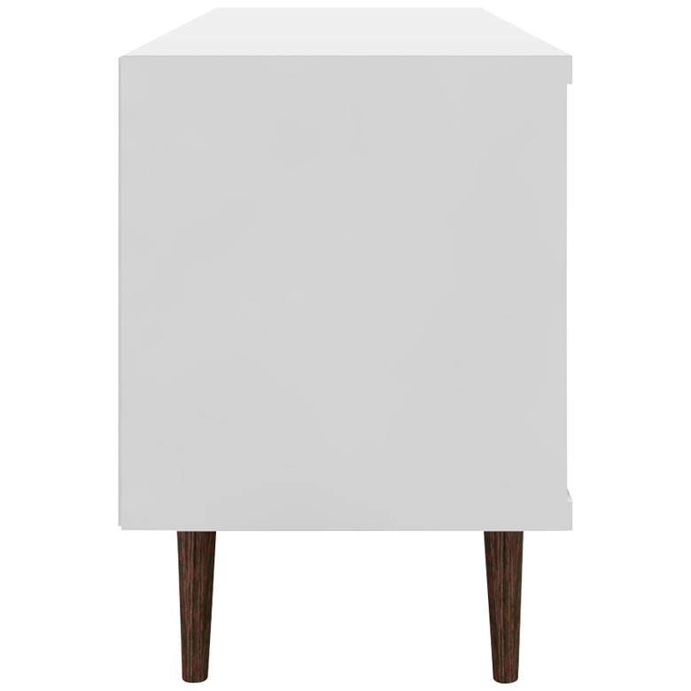 Image 5 Liberty 63" Wide White Gloss Wood Modern TV Stand more views